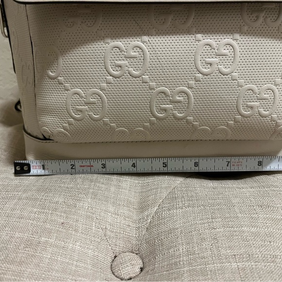 Gucci Ivory Embossed Backpack - Picture 16 of 16